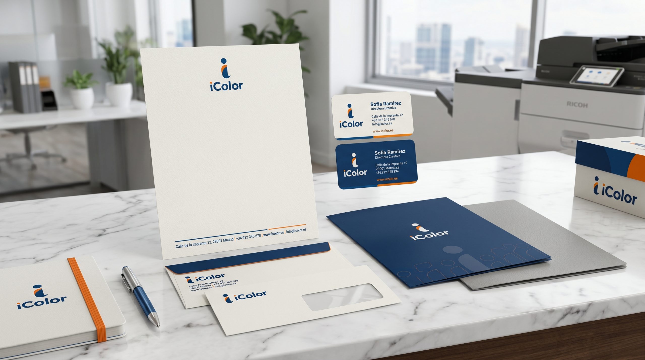 Papelería corporativa profesional - imagen destacada iColor